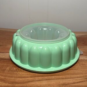 Vintage Tupperware Mint Green 3-Piece Ice Mold - Jello Mold